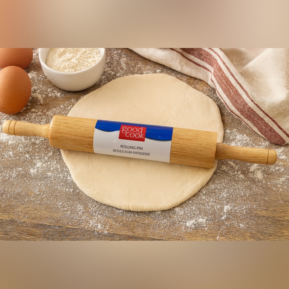 Good Cook Wooden Rolling Pin, new in plastic, 18” long